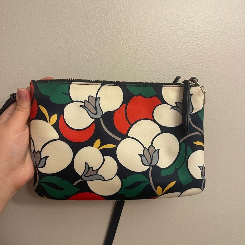 Kate Spade Triple Gusset Dawn Breezy Floral Crossbody Blazer Blue Lightweight - Picture 5 of 11